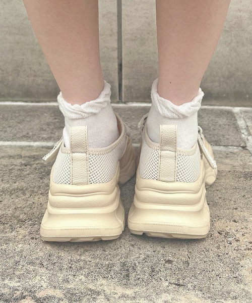 「F i.n.t」 ローカットスニーカー S アイボリー レディース_画像3
