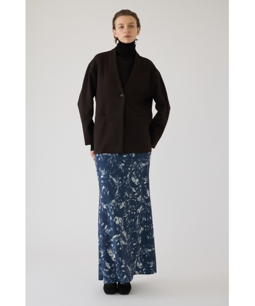 ジャケット ノーカラージャケット 入学式 卒業式 Double face tie jacket ダブル フェイス タイ ジャケット レディース