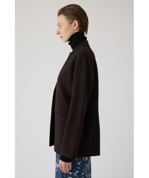 ジャケット ノーカラージャケット 入学式 卒業式 Double face tie jacket ダブル フェイス タイ ジャケット レディース