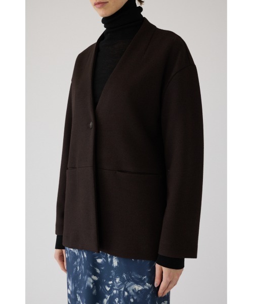 ジャケット ノーカラージャケット 入学式 卒業式 Double face tie jacket ダブル フェイス タイ ジャケット レディース