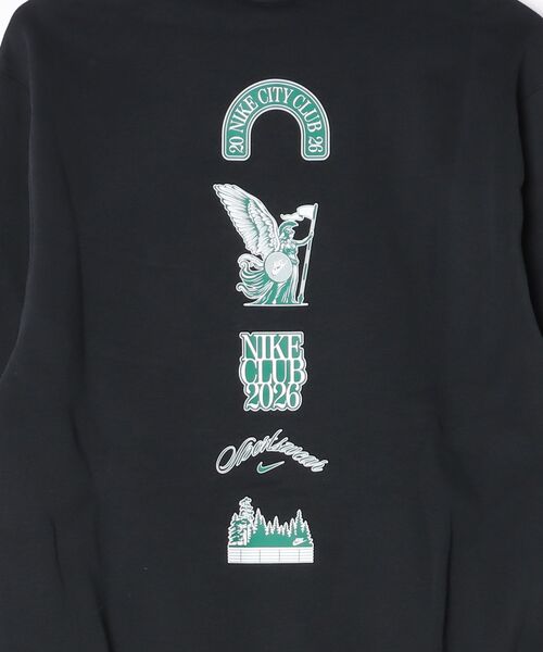 NIKEゴルフトレーナー　刺繍ロゴ　ブラック　海外限定モデル NIKE（ナイキ） トレーナー スウェット クラブ BB ゴルフ L/S フーディ