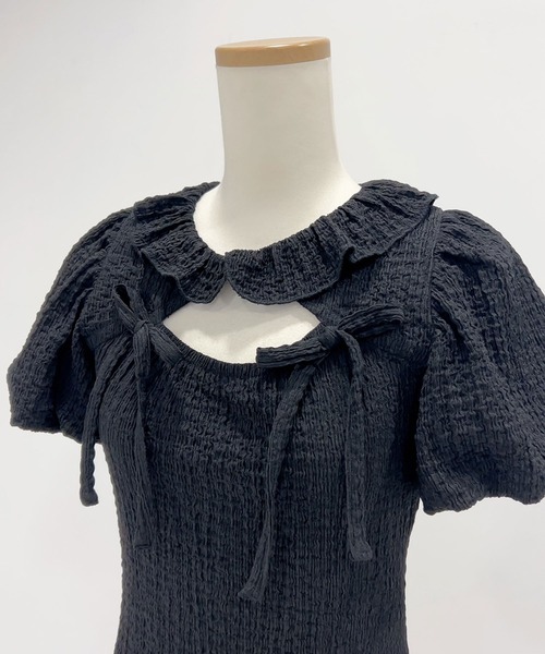 「DearMyLoveRose」 半袖ワンピース MEDIUM ブラック レディース_画像8