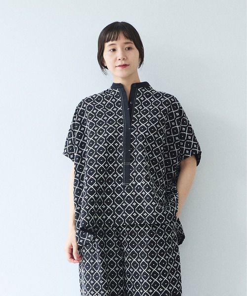 yuni ブラウス シャツ 単色刺繍squareブラウス レディース : ZOZOTOWN