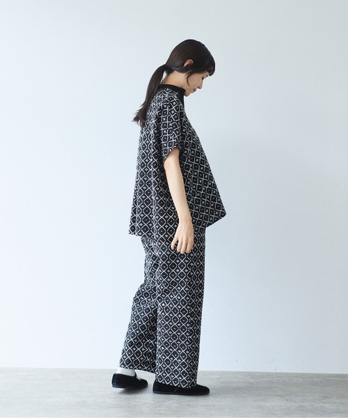 yuni ブラウス シャツ 単色刺繍squareブラウス レディース : ZOZOTOWN