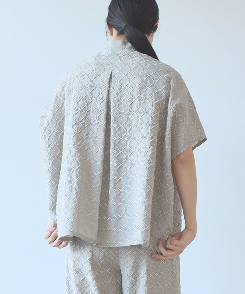 yuni ブラウス シャツ 単色刺繍squareブラウス レディース : ZOZOTOWN