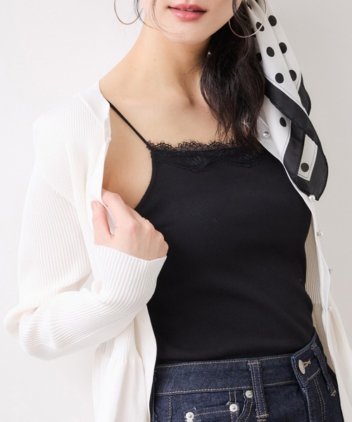 VIS（ビス） キャミソール レーステレコキャミソール : ZOZOTOWN Yahoo