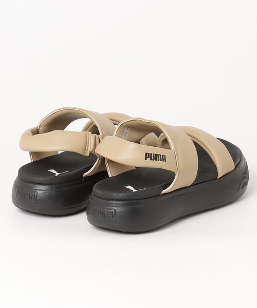 「PUMA」 フラットサンダル 25cm ベージュ レディース_画像2