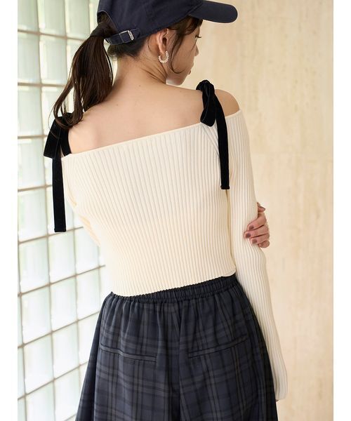 「SNIDEL」 長袖ニット F グレー レディースの画像