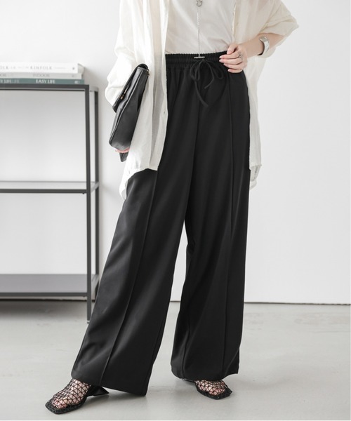 「La-gemme」 イージーパンツ フリー ブラック レディース_画像5