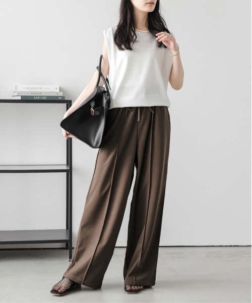 「La-gemme」 イージーパンツ フリー ブラック レディース_画像8