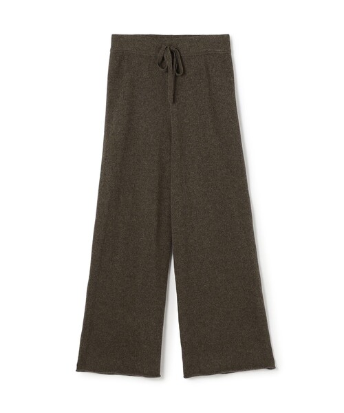 ワイドパンツ パンツ リサイクルカシミヤ ワイドレッグパンツ WRBC1135 レディースの画像