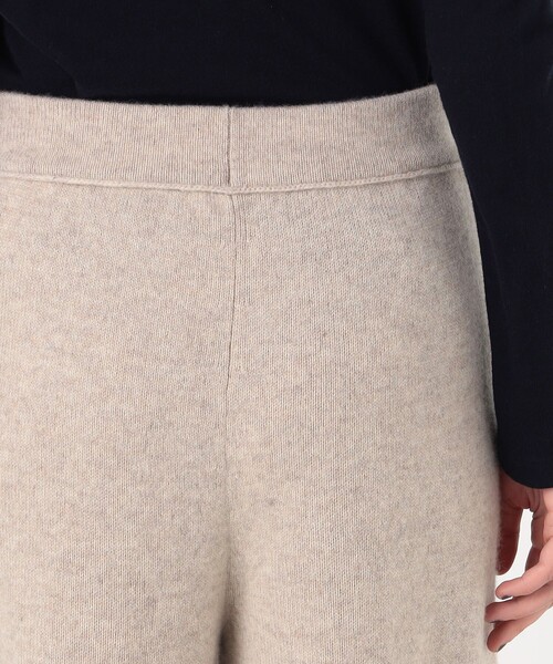 ワイドパンツ パンツ リサイクルカシミヤ ワイドレッグパンツ WRBC1135 レディースの画像