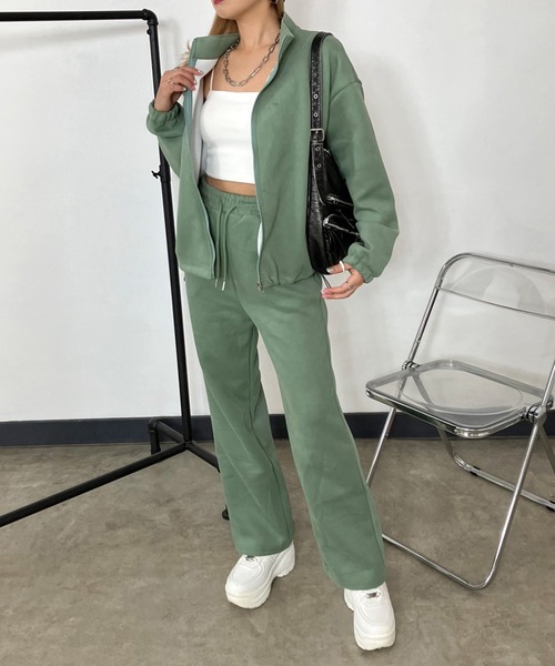 「non-hedge」 セットアップジャージ FREE カーキ レディース_画像7