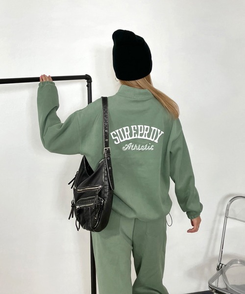 「non-hedge」 セットアップジャージ FREE カーキ レディース_画像8