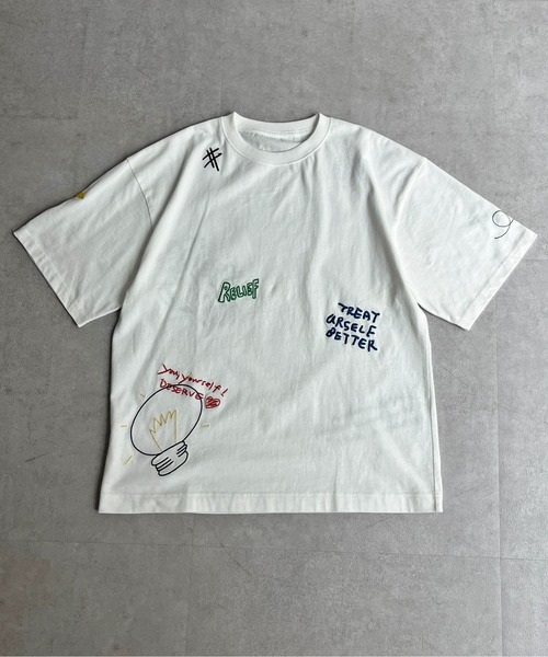 「CPCM」 半袖Tシャツ MEDIUM チャコールグレー メンズ_画像3