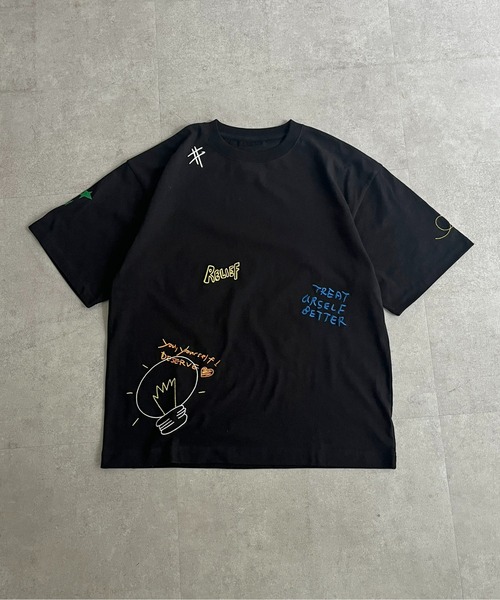 「CPCM」 半袖Tシャツ MEDIUM チャコールグレー メンズ_画像7