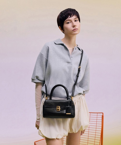 チャールズアンドキース　バッグ CHARLES & KEITH Shania シャナイア ダブルハンドルスラウチーバッグ