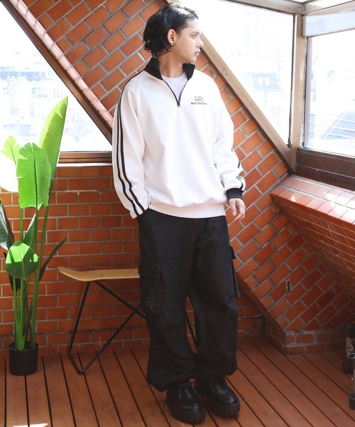 「8(eight)」 ジャージブルゾン MEDIUM グリーン系その他 メンズ_画像5