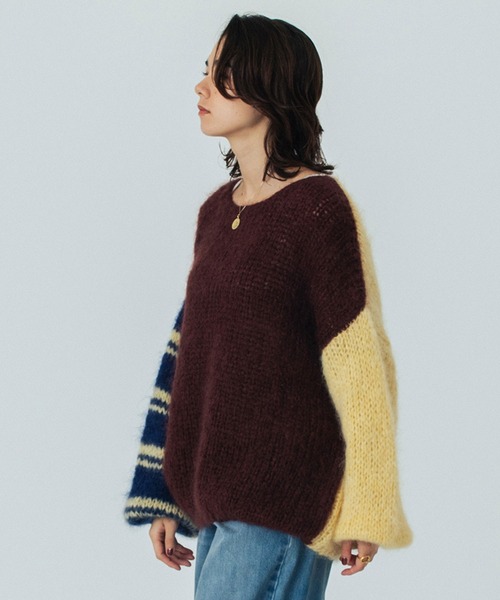 「ROSE BUD」 長袖ニット ONE SIZE ピンク レディース_画像5