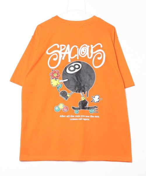 「JUNGLE STORM」 半袖Tシャツ M オレンジ メンズ_画像9