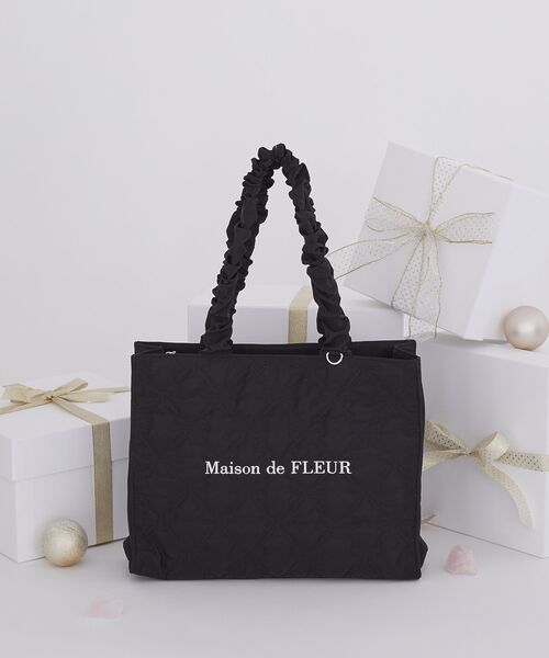 「Maison de FLEUR」 トートバッグ FREE ブラック レディース_画像3
