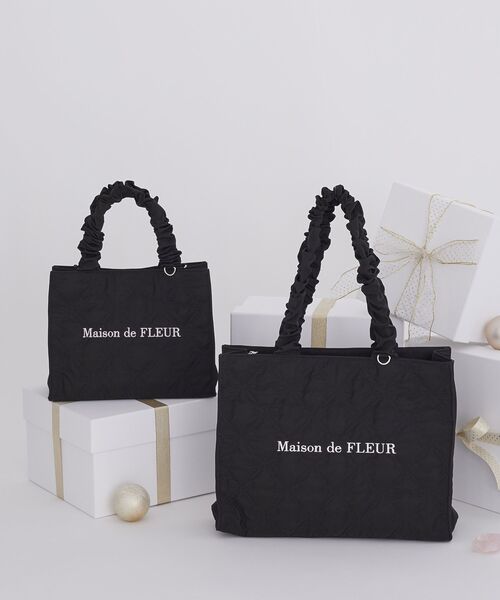 「Maison de FLEUR」 トートバッグ FREE ブラック レディース_画像7