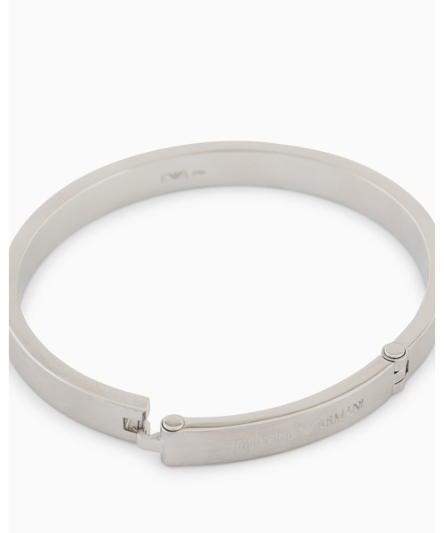 【未使用】EMPORIO ARMANI シルバーバングル エンポリオアルマーニ EMPORIO ARMANI ブレスレット バングル