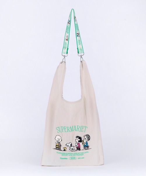PEANUTS エコバッグ ストラップ付きショッパーバッグ : ZOZOTOWN Yahoo