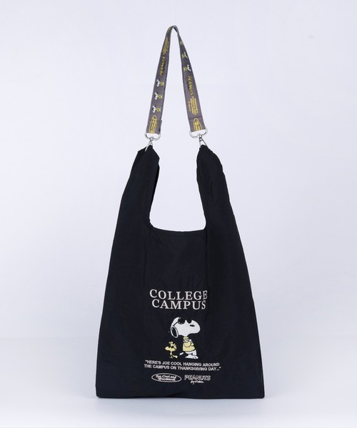 PEANUTS エコバッグ ストラップ付きショッパーバッグ : ZOZOTOWN Yahoo