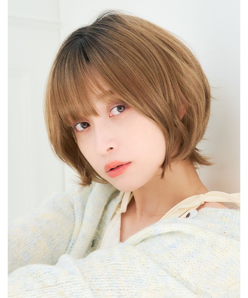 ウィッグ エクステ 「フルウィッグ・ショート」天使のラテショートplus レディースの画像