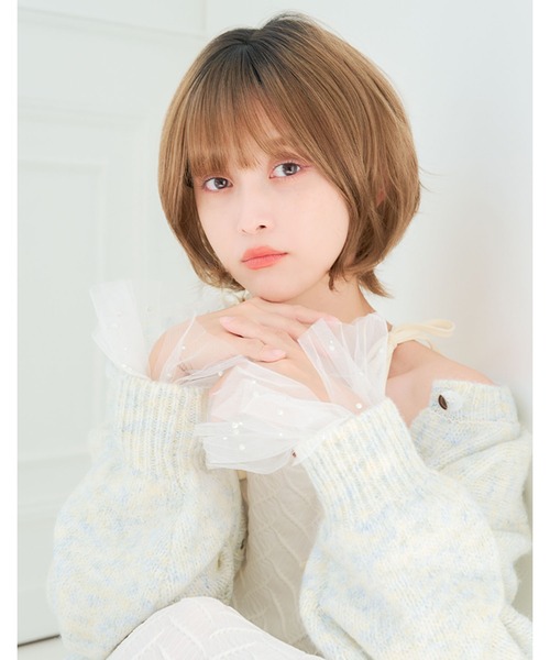 ウィッグ エクステ 「フルウィッグ・ショート」天使のラテショートplus レディースの画像