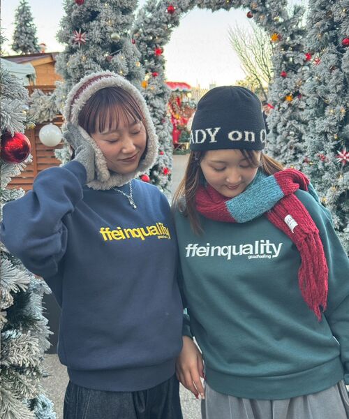 「FFEIN」 スウェットカットソー MEDIUM グリーン メンズ_画像3
