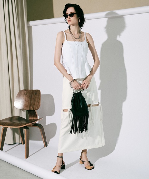 「MAISON SPECIAL」 セットアップ 38 ホワイト レディースの画像