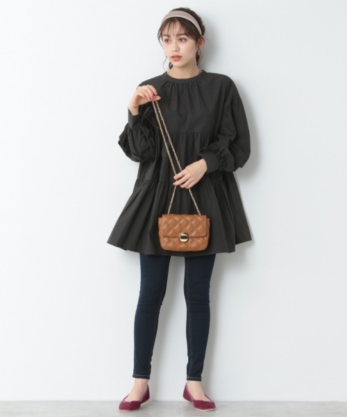 「Heather」 長袖ワンピース FREE ブルー レディース_画像7