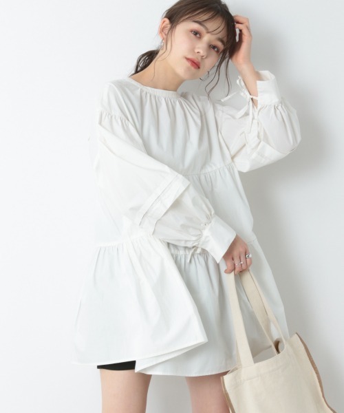 「Heather」 長袖ワンピース FREE ブルー レディース_画像8