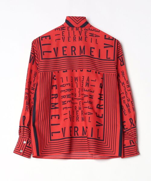 「VERMEIL par iena」 長袖ブラウス FREE レッド レディースの画像