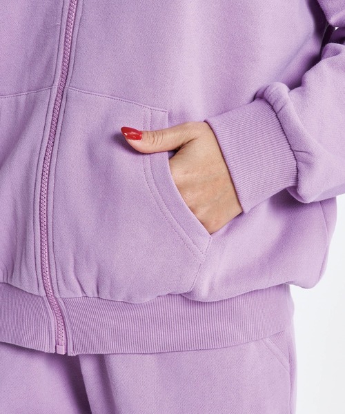 「ROXY」 ジップアップパーカー SMALL パープル レディース_画像7
