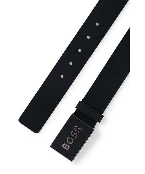 BOSS（HUGO BOSS） uvカット ベルト イタリアンレザー ロゴプレート