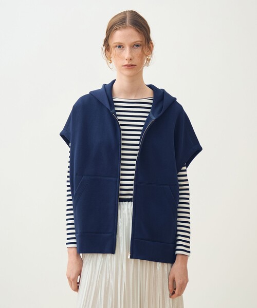 TOMORROWLAND collection ベスト ジレ コットンダンボール フーデッド