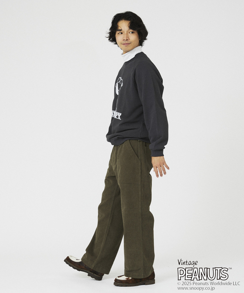 「Vintage PEANUTS」 「sportswear」スウェットカットソー MEDIUM アイボリー メンズ_画像6