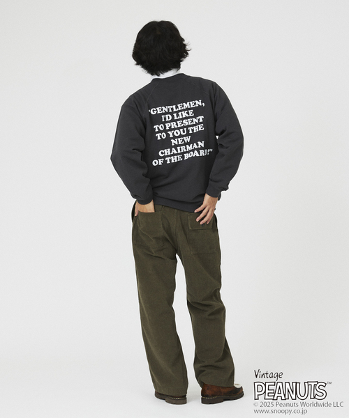 「Vintage PEANUTS」 「sportswear」スウェットカットソー MEDIUM アイボリー メンズ_画像7