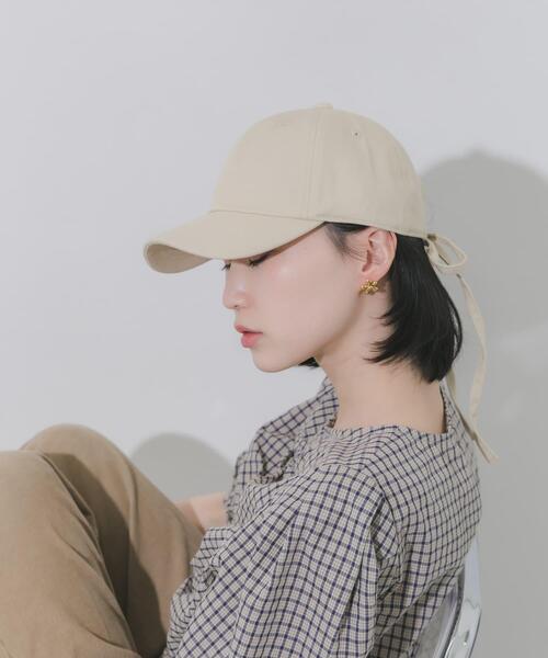 「SMELLY」 キャップ - ベージュ レディース_画像3