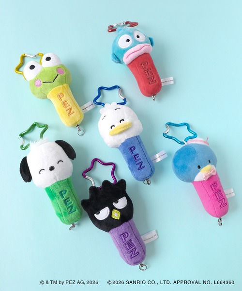 sanrio（サンリオ） キーホルダー PEZ×HAPIDANBUI/チャーム付きリール
