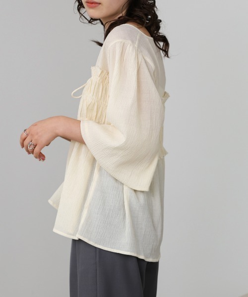 火曜日迄お値下げ【新品】malle コットン/パフスリーブブラウス malle コットン/パフスリーブブラウス 【公式通販】