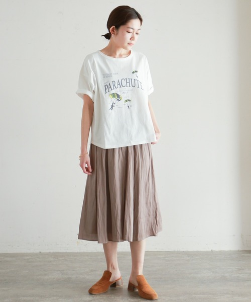 「NOMBRE IMPAIR」 半袖Tシャツ FREE グリーン レディース_画像7