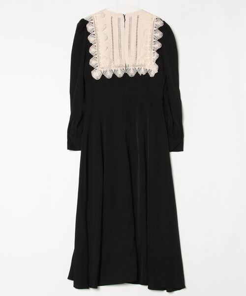 新品タグ付♡ Her lip to ロングワンピース　M 黒　フリル　Aライン Her lip to フリル長袖ワンピース M ブラック レディース : ZOZOTOWN