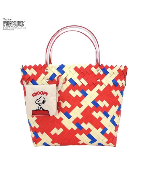 Vintage PEANUTS かごバッグ カゴバッグ ルートート / SNOOPY