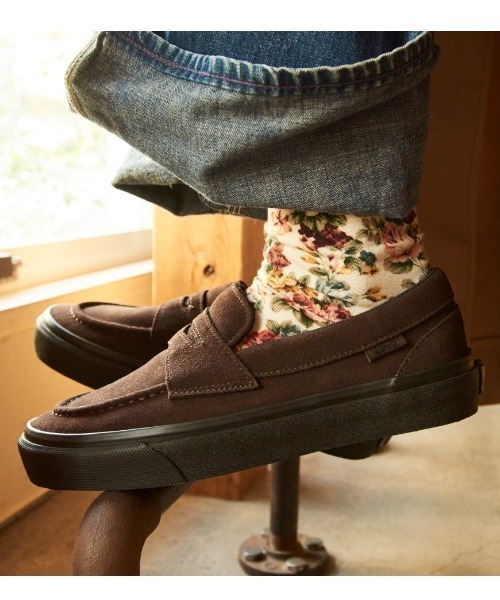 VANS（ヴァンズ） ローファー 8 ブラウン メンズ : ZOZOTOWN Yahoo!店