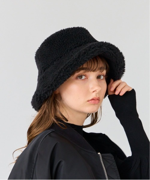 「Chapeau d' O」 帽子 M/57.5cm ブラック レディース_画像2