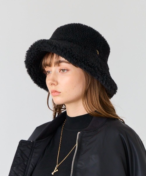 「Chapeau d' O」 帽子 M/57.5cm ブラック レディース_画像4